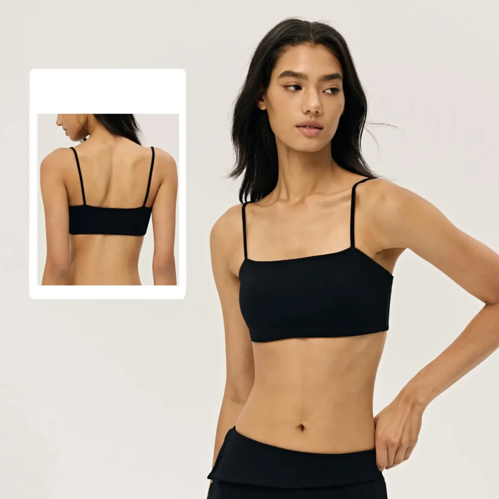 Sports Bra with Spaghetti Straps Bra Material Sports Bra Manufacturers