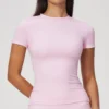Short Sleeve Yoga Top Activewear Wholesale Distributors thesparkwear. com Short Sleeve Yoga Top Activewear Wholesale Distributors thesparkwear. com