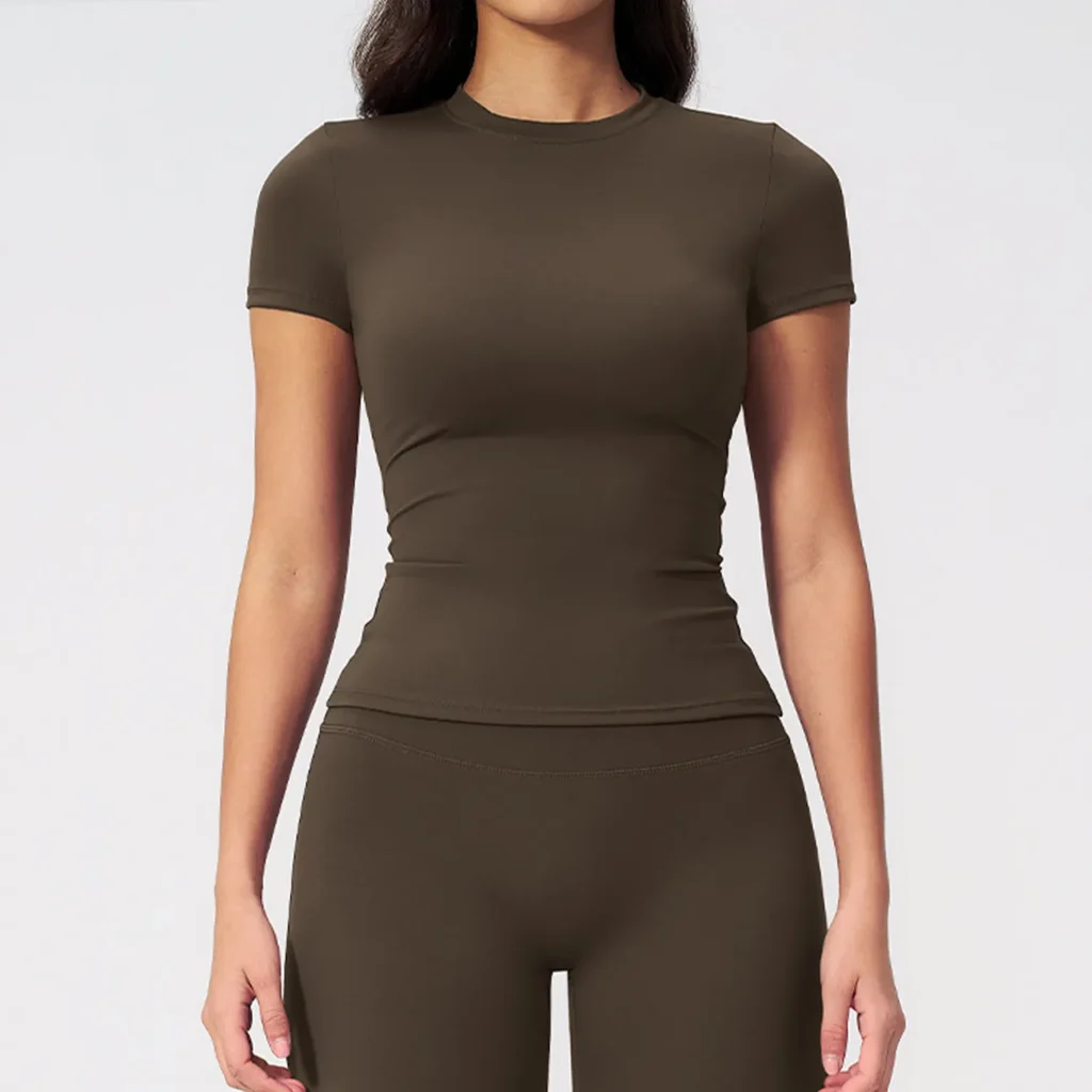 Short Sleeve Yoga Top Activewear Wholesale Distributors thesparkwear. com