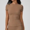 Short Sleeve Yoga Top Activewear Wholesale Distributors thesparkwear. com Short Sleeve Yoga Top Activewear Wholesale Distributors thesparkwear. com