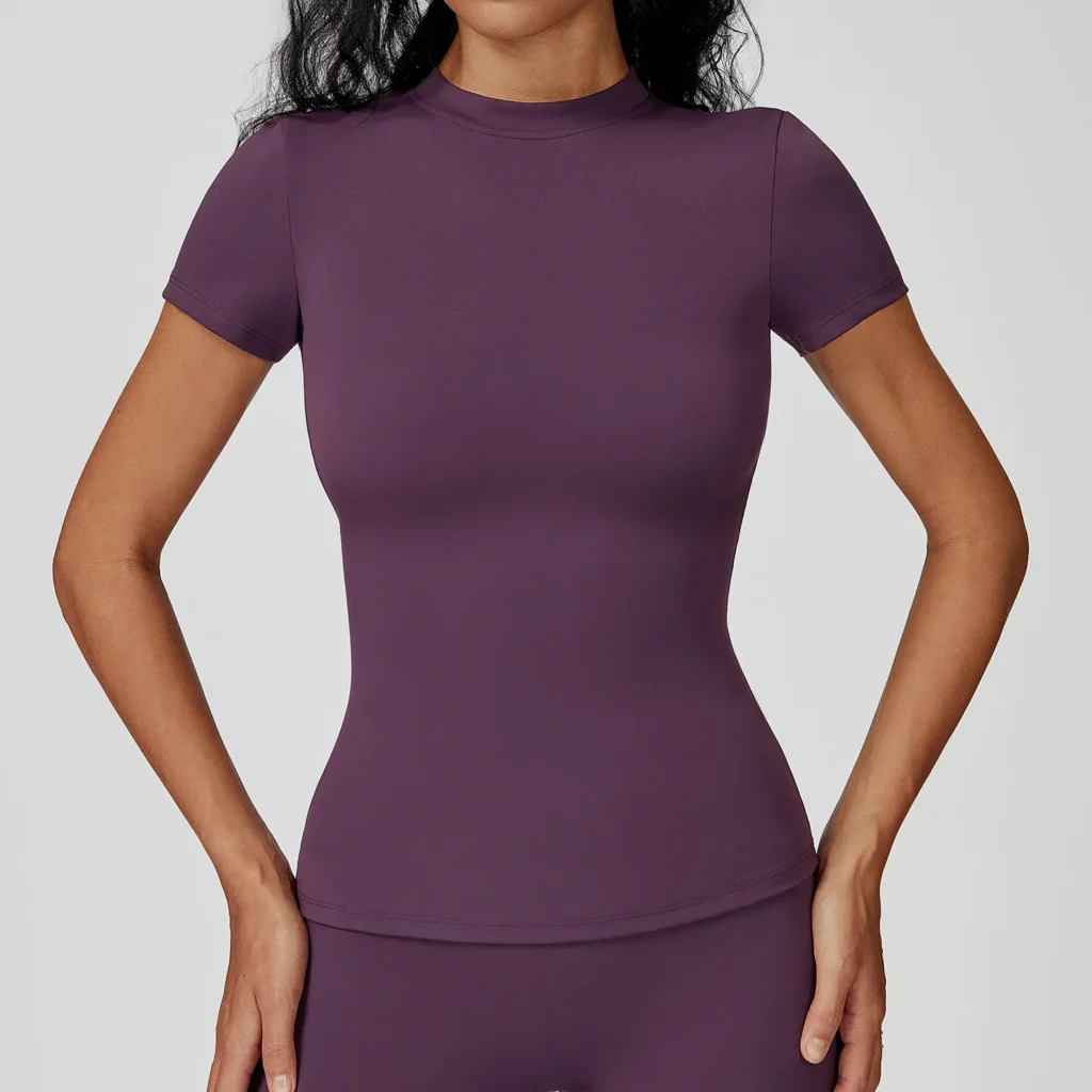 Short Sleeve Yoga Top Activewear Wholesale Distributors thesparkwear. com
