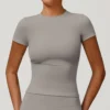 Short Sleeve Yoga Top Activewear Wholesale Distributors thesparkwear. com Short Sleeve Yoga Top Activewear Wholesale Distributors thesparkwear. com