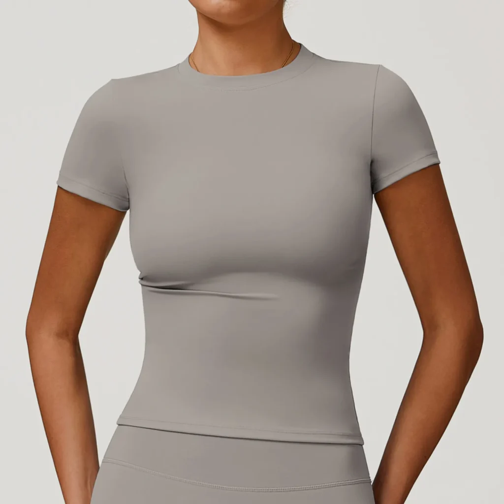 Short Sleeve Yoga Top Activewear Wholesale Distributors thesparkwear. com